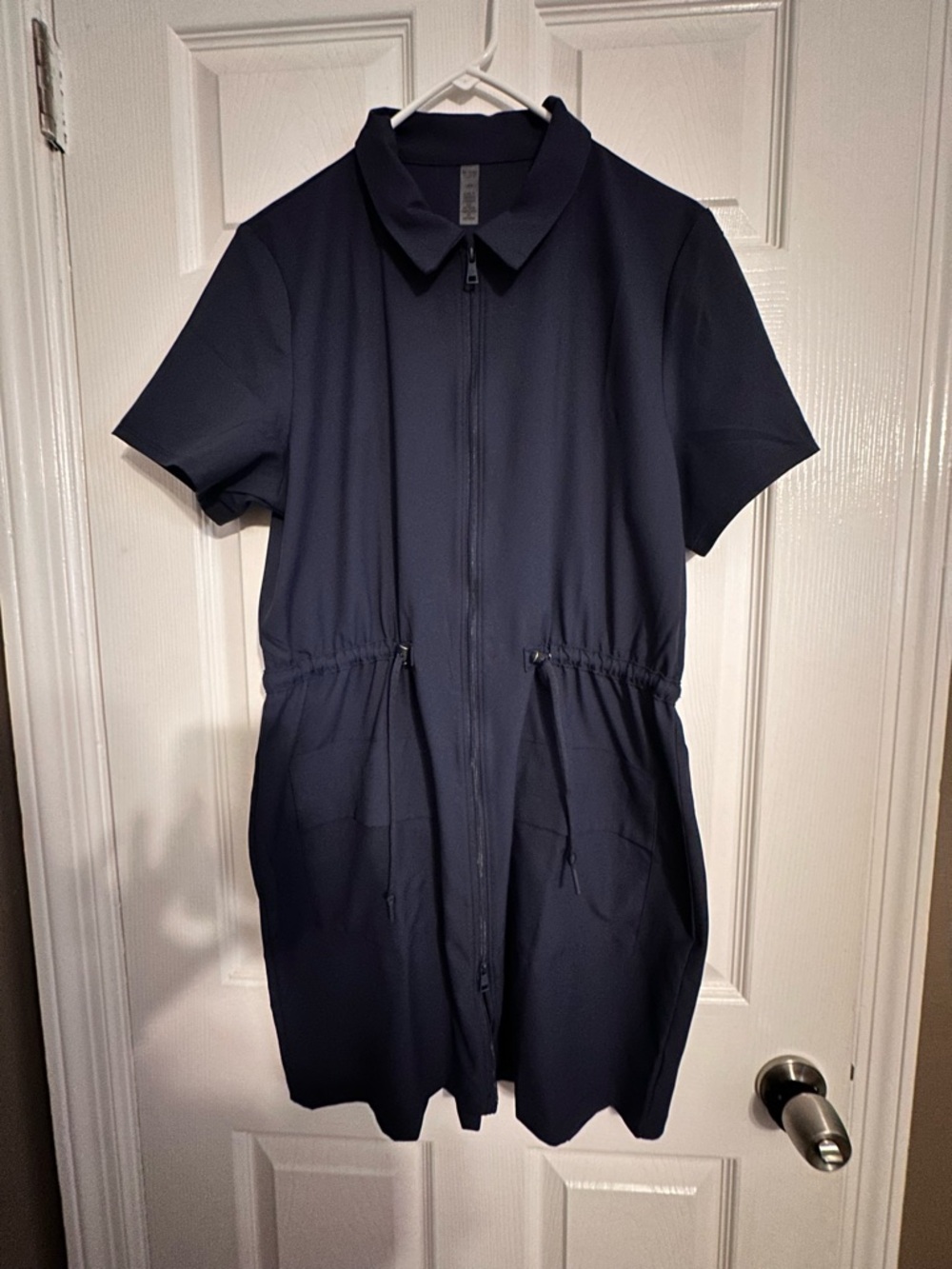 Beyond Yoga Navy Active Zip Dress